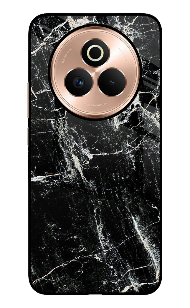 Black Marble Texture Realme P3 Pro 5G Metal Case Back Cover by Casekaro