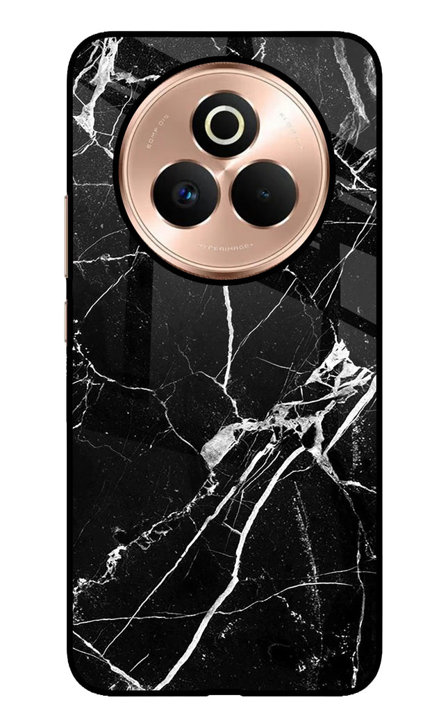 Black Marble Pattern Realme P3 Pro 5G Metal Case Back Cover by Casekaro