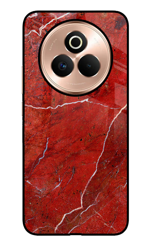 Red Marble Design Realme P3 Pro 5G Metal Case Back Cover by Casekaro