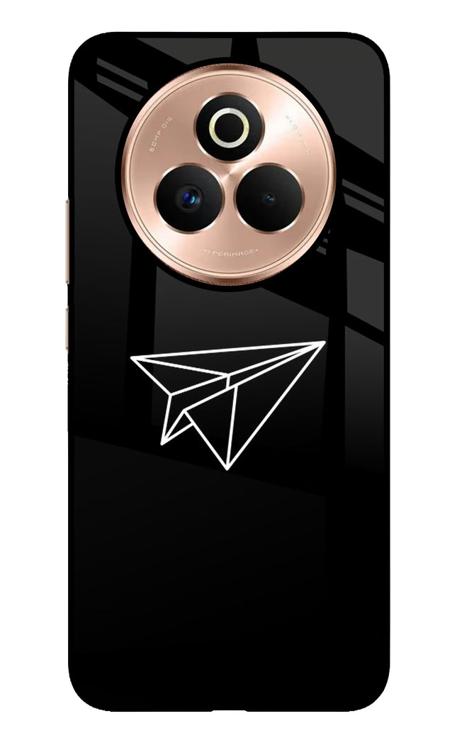 Paper Plane White Realme P3 Pro 5G Metal Case Back Cover by Casekaro