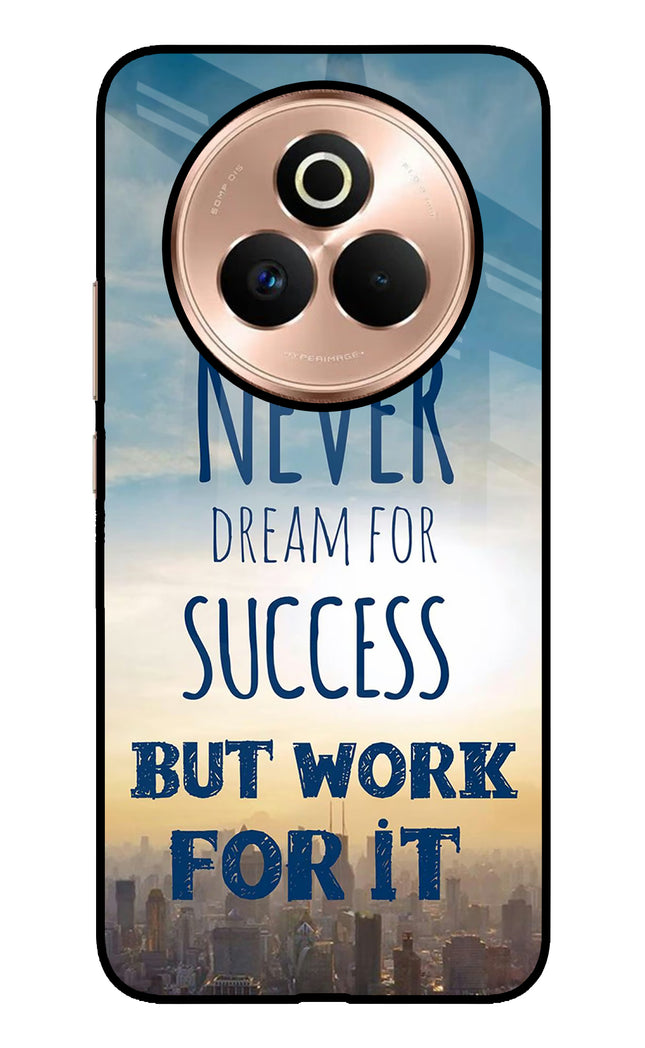 Never Dream For Success But Work For It Realme P3 Pro 5G Metal Case Back Cover by Casekaro