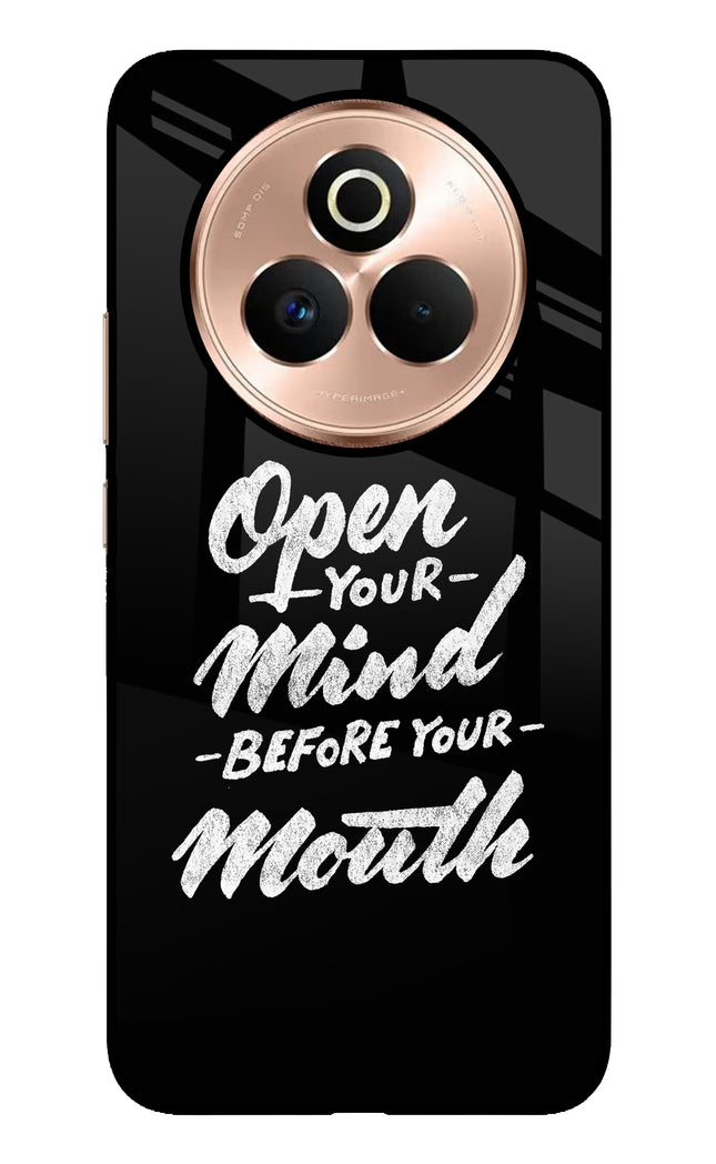 Open Your Mind Before Your Mouth Realme P3 Pro 5G Metal Case Back Cover by Casekaro