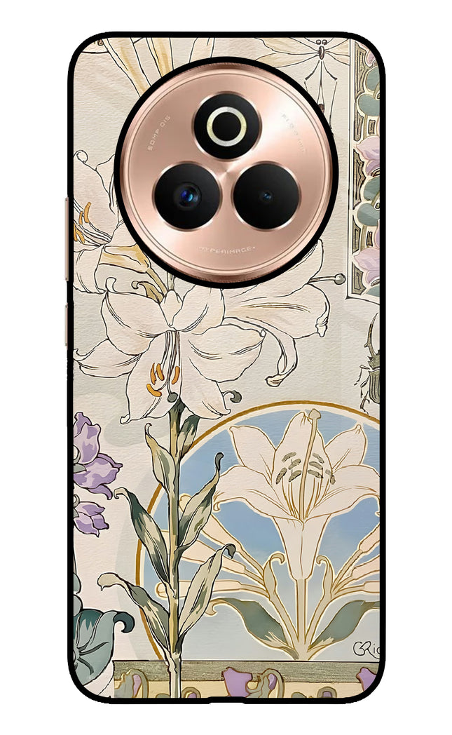 White Lily Realme P3 Pro 5G Metal Case Back Cover by Casekaro