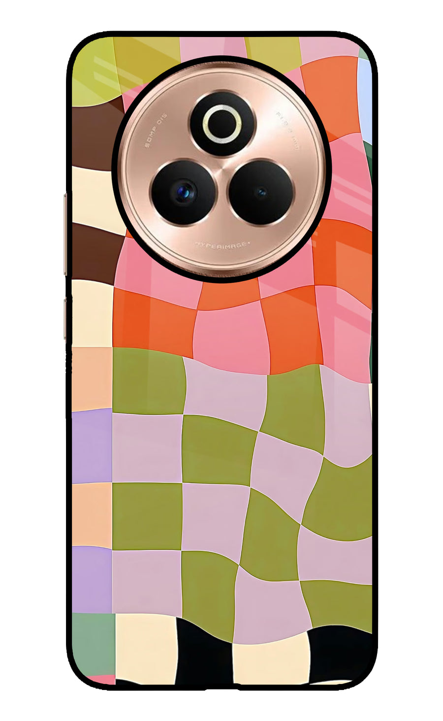 Wavy Grid Realme P3 Pro 5G Back Cover, Metal case