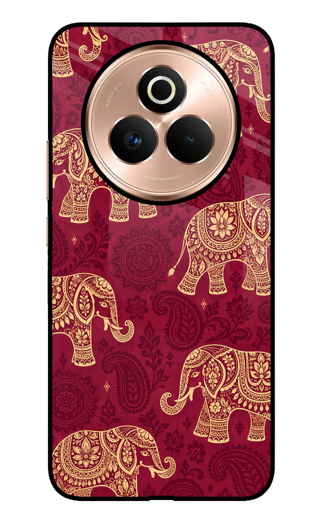 Maroon Elephant Realme P3 Pro 5G Metal Case Back Cover by Casekaro