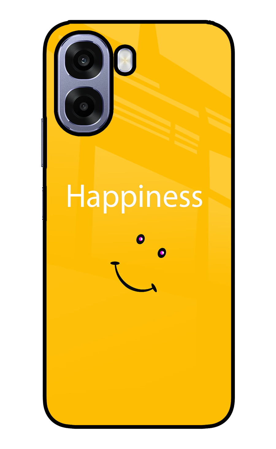 Happiness With Smiley Oppo A6 5G Back Cover, Metal case