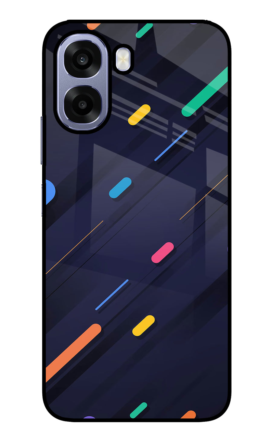 Abstract Design Oppo A6 5G Back Cover, Metal case