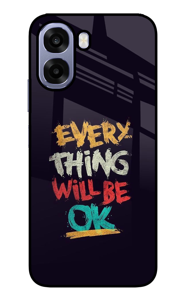 Everything Will Be Ok Oppo A6 5G Metal Case Back Cover by Casekaro