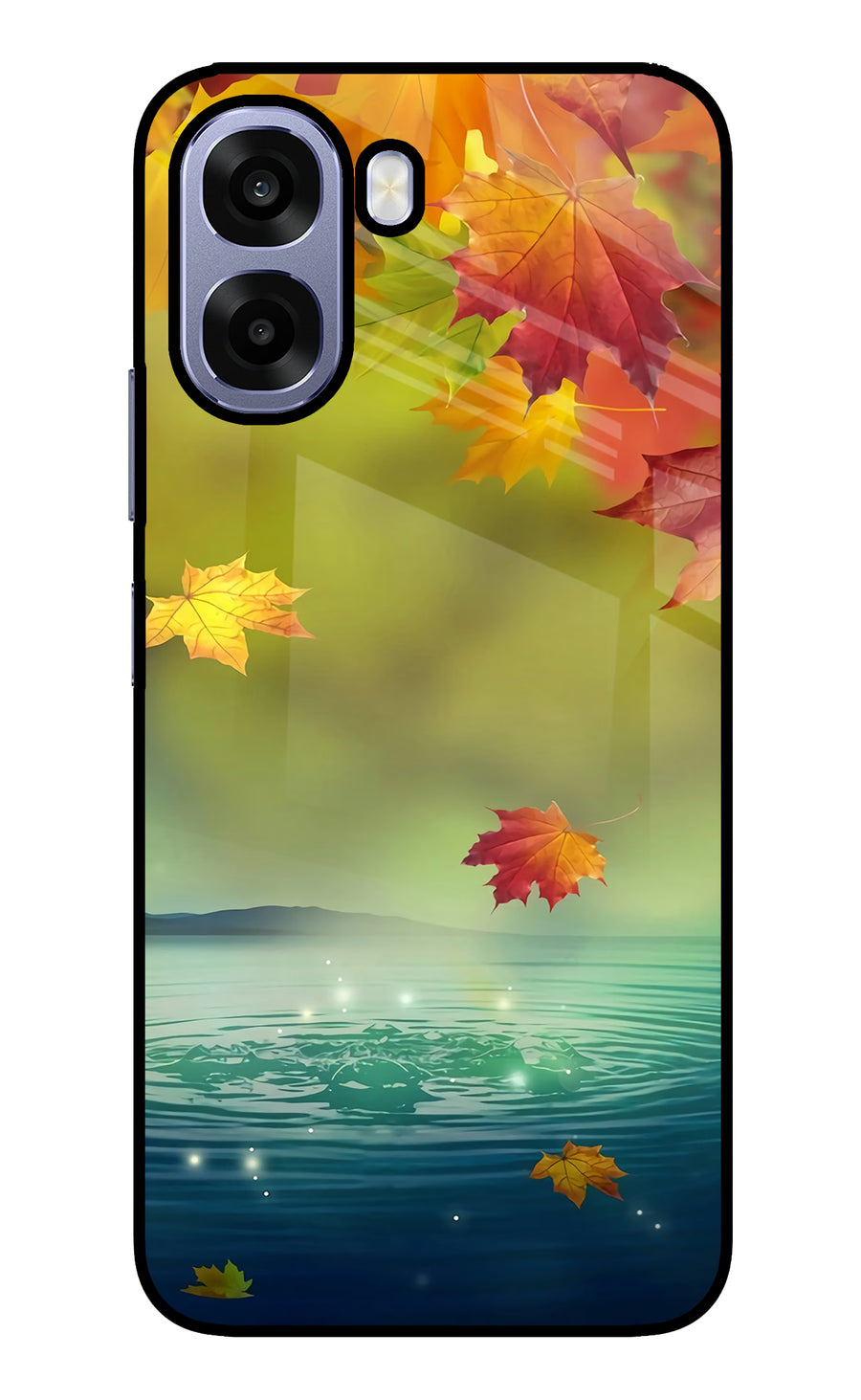 Flowers Oppo A6 5G Back Cover, Metal case