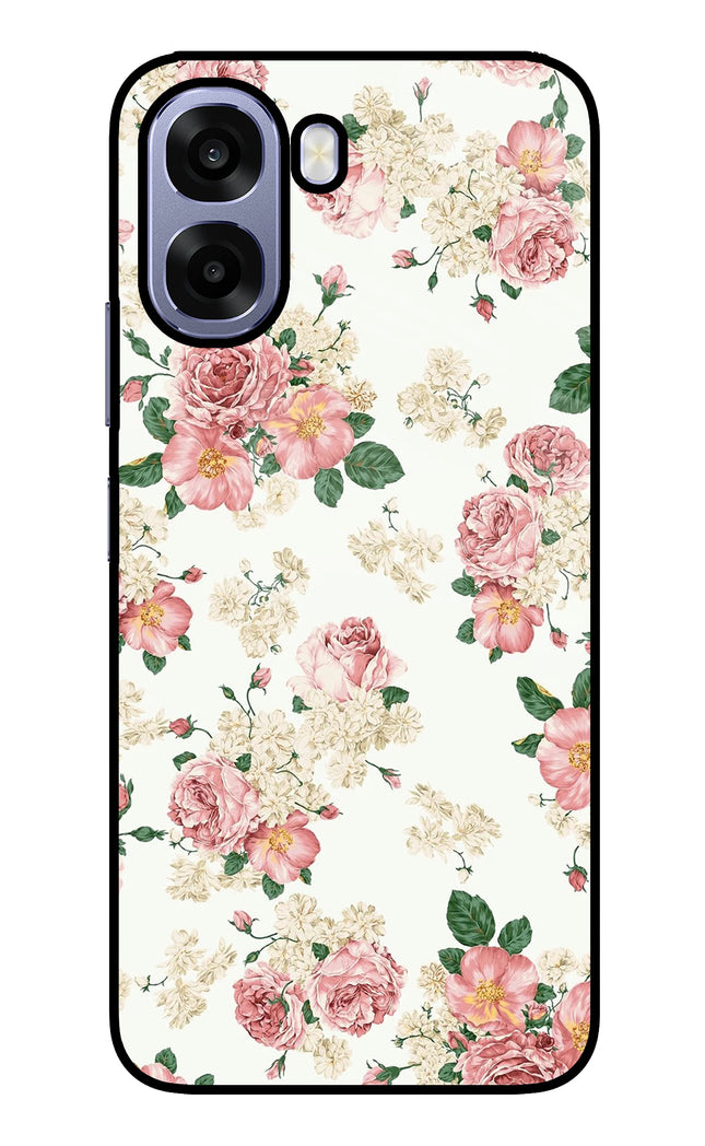 Flowers Oppo A6 5G Metal Case Back Cover by Casekaro