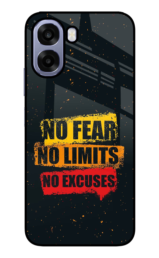 No Fear No Limits No Excuse Oppo A6 5G Metal Case Back Cover by Casekaro