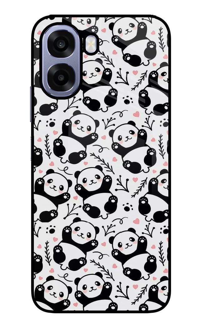 Cute Panda Oppo A6 5G Metal Case Back Cover by Casekaro