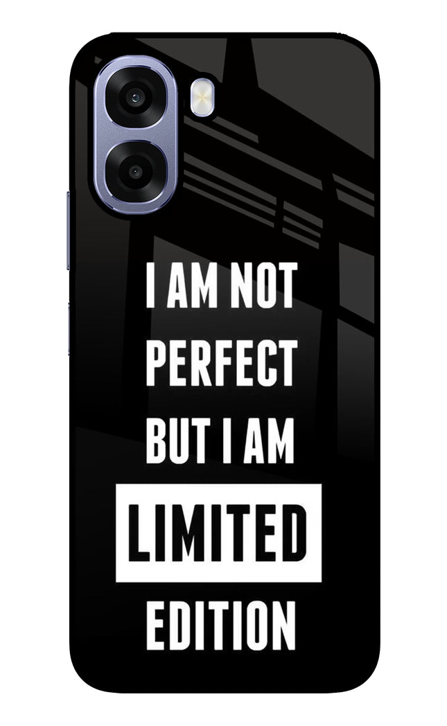 I Am Not Perfect But I Am Limited Edition Oppo A6 5G Metal Case Back Cover by Casekaro