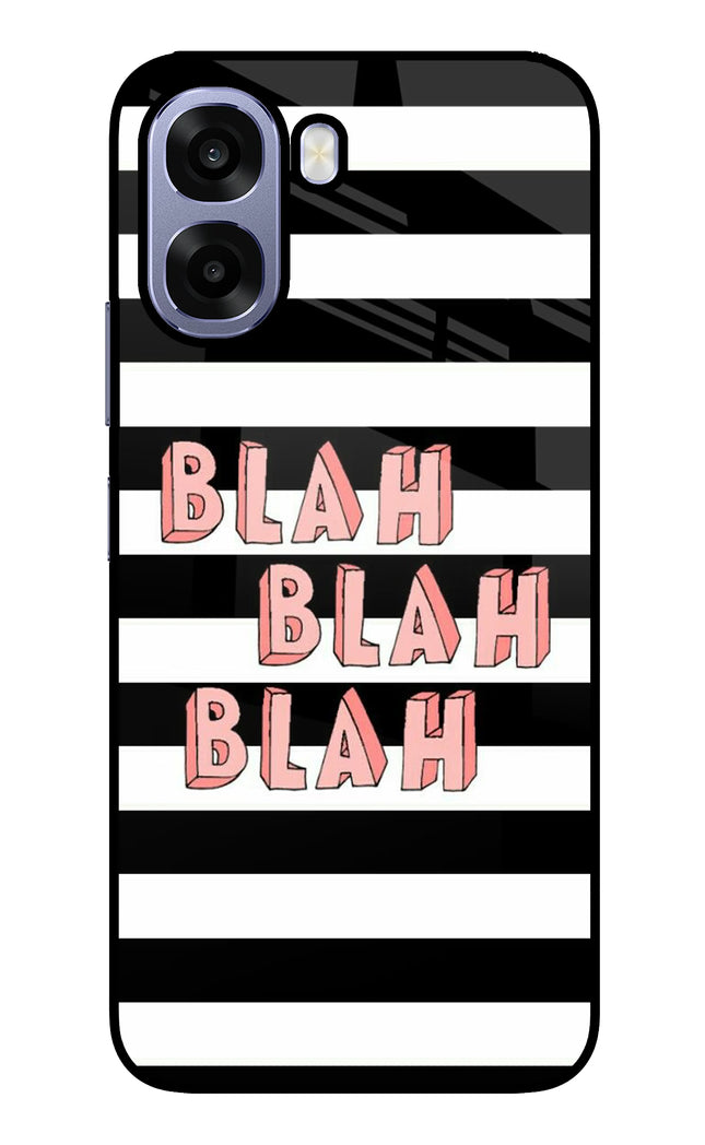 Blah Blah Blah Oppo A6 5G Metal Case Back Cover by Casekaro