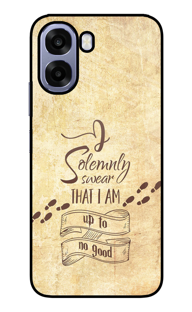 I Solemnly swear that i up to no good Oppo A6 5G Metal Case Back Cover by Casekaro