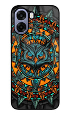 Angry Owl Art Oppo A6 5G Metal Case Back Cover by Casekaro