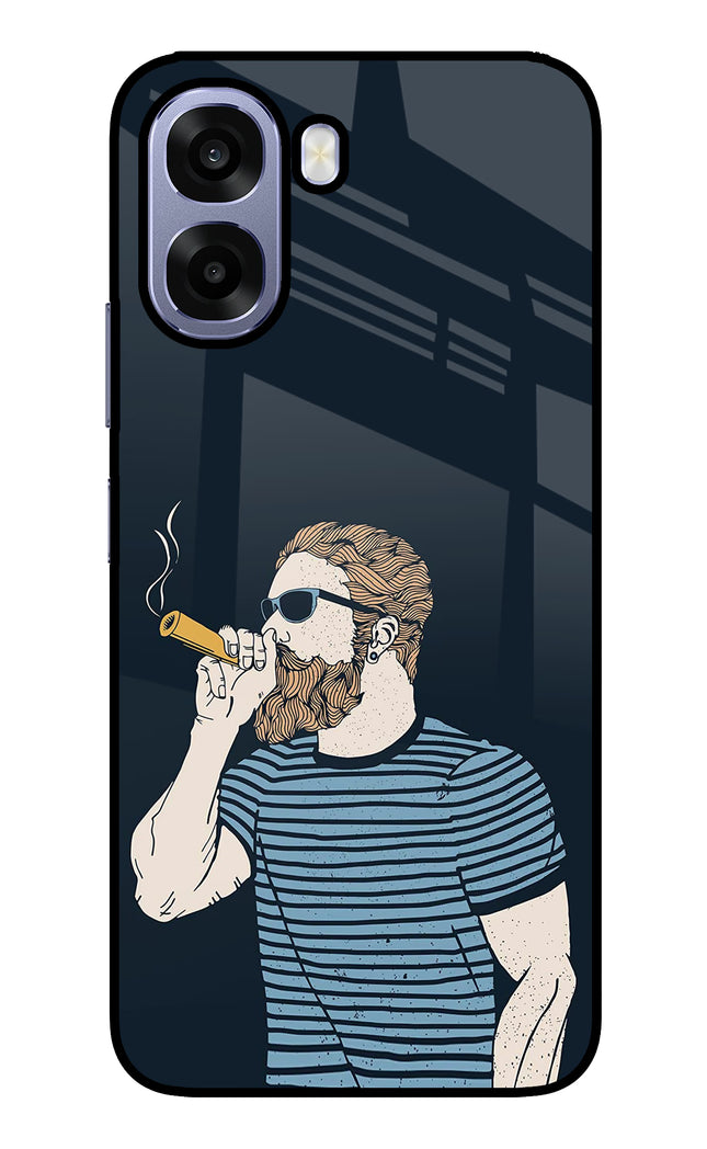 Smoking Oppo A6 5G Metal Case Back Cover by Casekaro