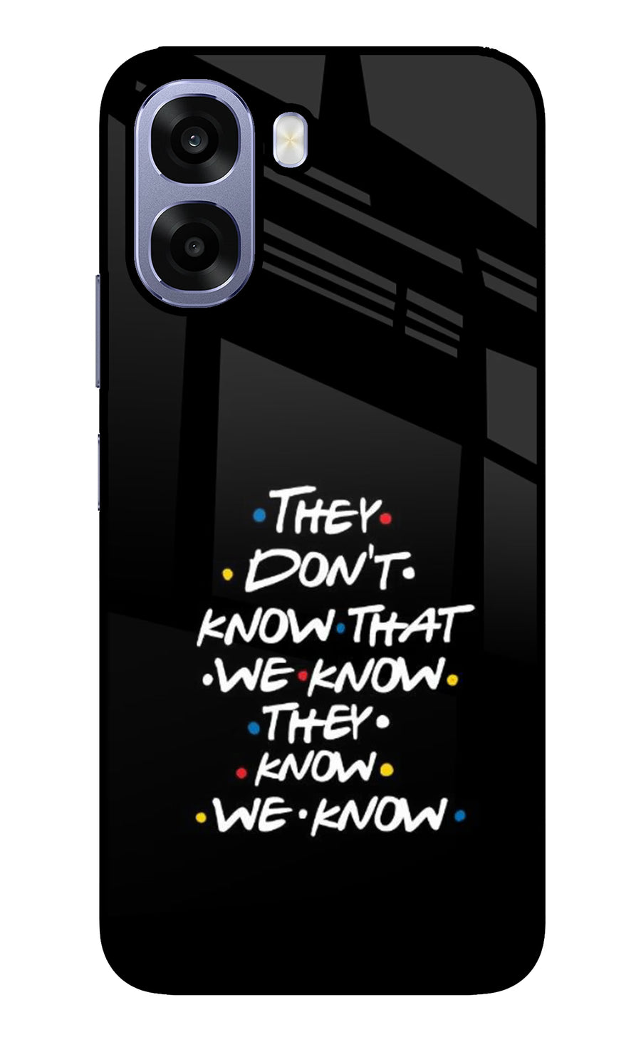 FRIENDS Dialogue Oppo A6 5G Back Cover, Metal case