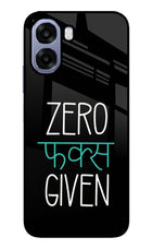 Zero Fucks Given Oppo A6 5G Metal Case Back Cover by Casekaro