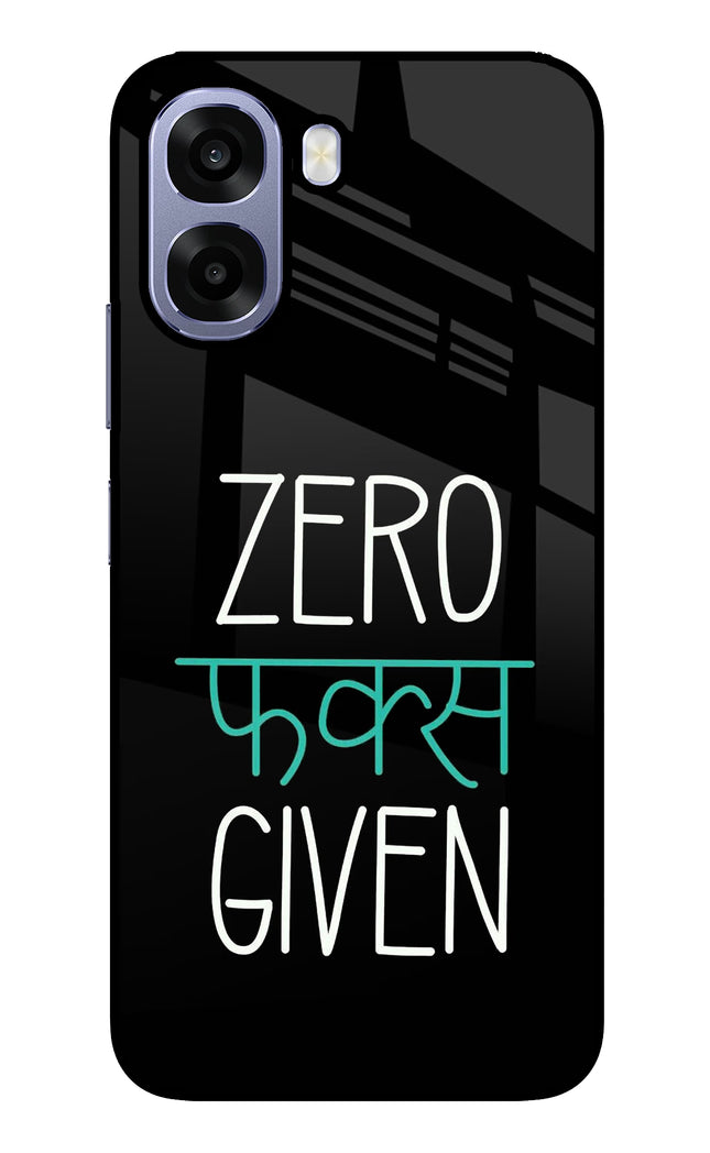 Zero Fucks Given Oppo A6 5G Metal Case Back Cover by Casekaro