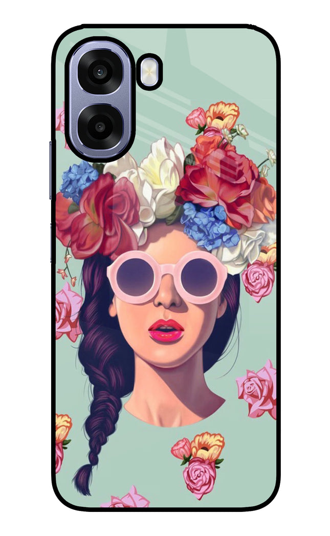 Pretty Girl Oppo A6 5G Metal Case Back Cover by Casekaro