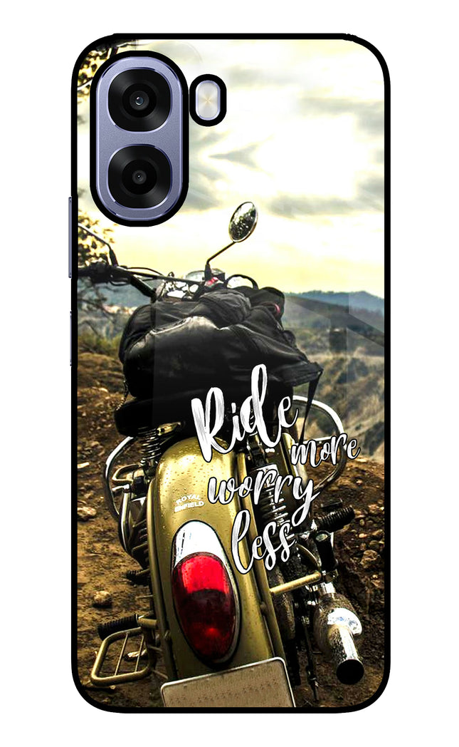 Ride More Worry Less Oppo A6 5G Metal Case Back Cover by Casekaro