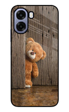 Teddy Wooden Oppo A6 5G Metal Case Back Cover by Casekaro