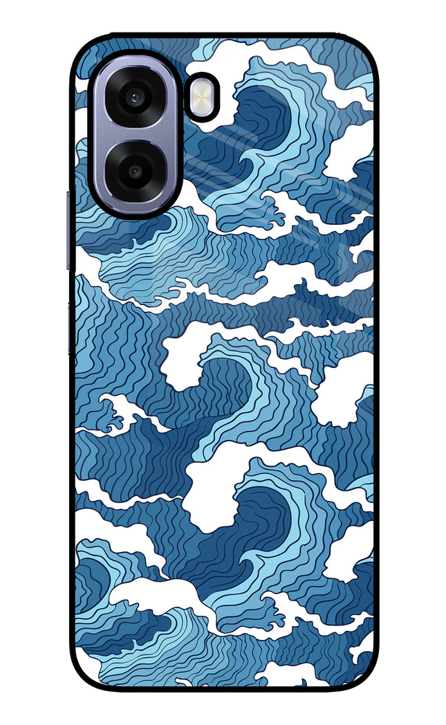 Blue Waves Oppo A6 5G Metal Case Back Cover by Casekaro
