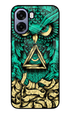 Green Owl Oppo A6 5G Metal Case Back Cover by Casekaro
