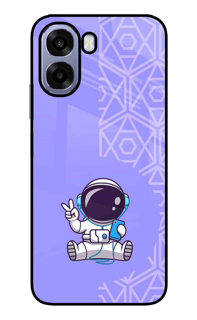 Cute Astronaut Chilling Oppo A6 5G Metal Case Back Cover by Casekaro
