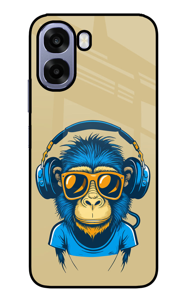 Monkey Headphone Oppo A6 5G Metal Case Back Cover by Casekaro
