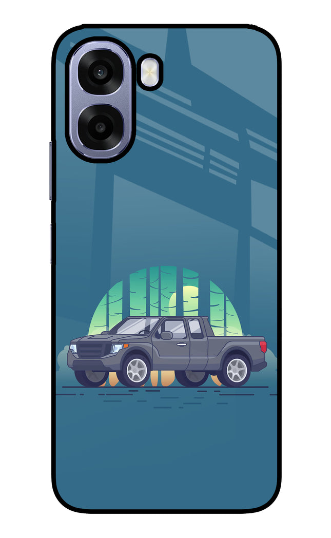 Retro Garage Vibe Oppo A6 5G Metal Case Back Cover by Casekaro