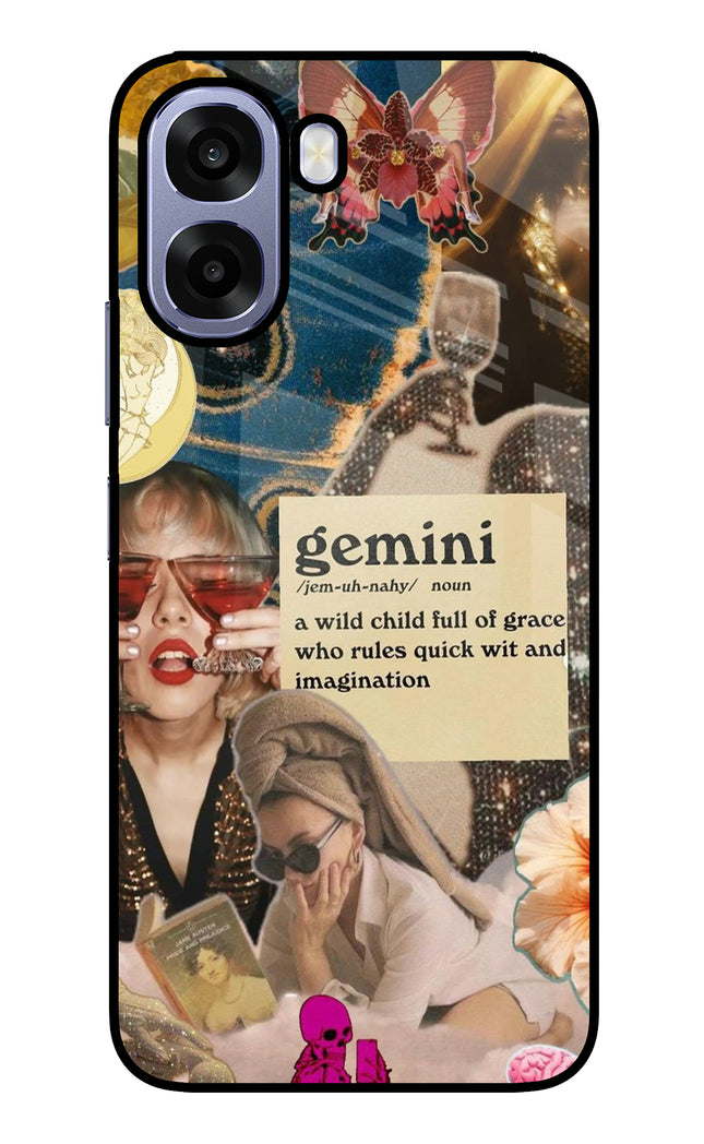 Gemini Zodiac Oppo A6 5G Metal Case Back Cover by Casekaro