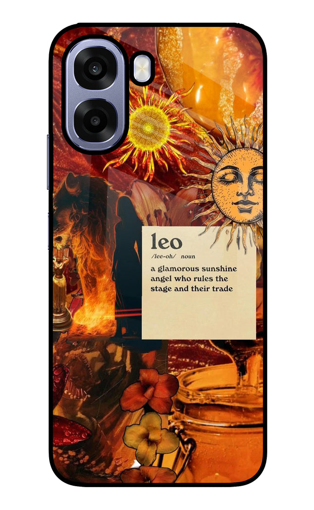 Leo Zodiac Oppo A6 5G Metal Case Back Cover by Casekaro