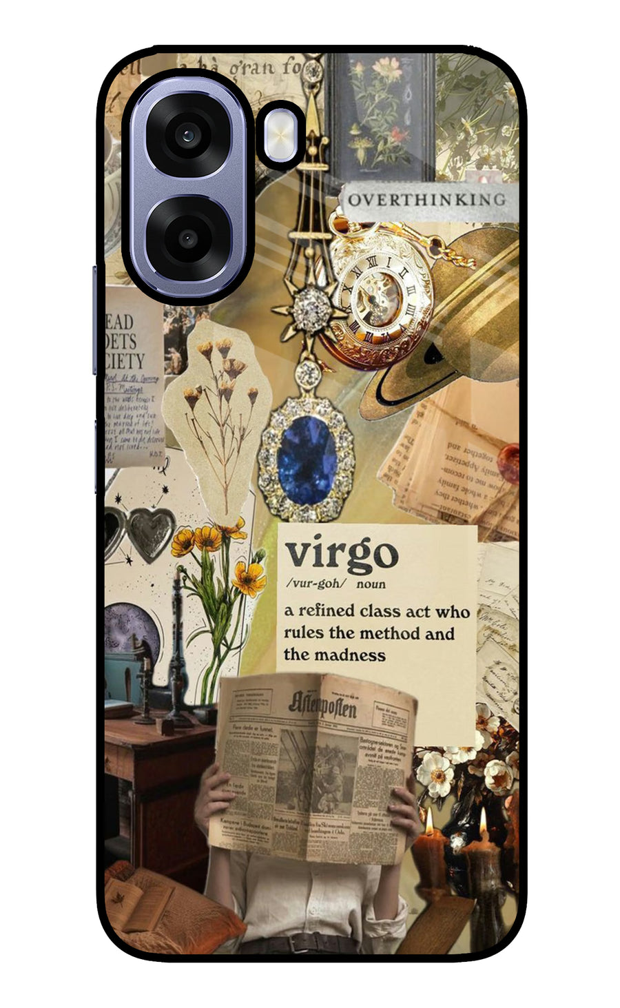 Virgo Zodiac Oppo A6 5G Back Cover, Metal case