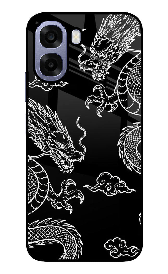 Twin Dragons Oppo A6 5G Metal Case Back Cover by Casekaro