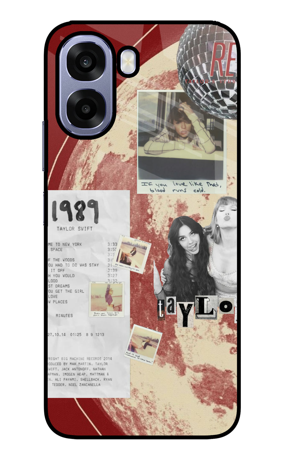Taylor Swift Oppo A6 5G Back Cover, Metal case