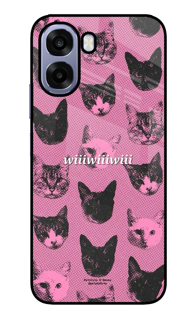 Pink Cats Oppo A6 5G Metal Case Back Cover by Casekaro