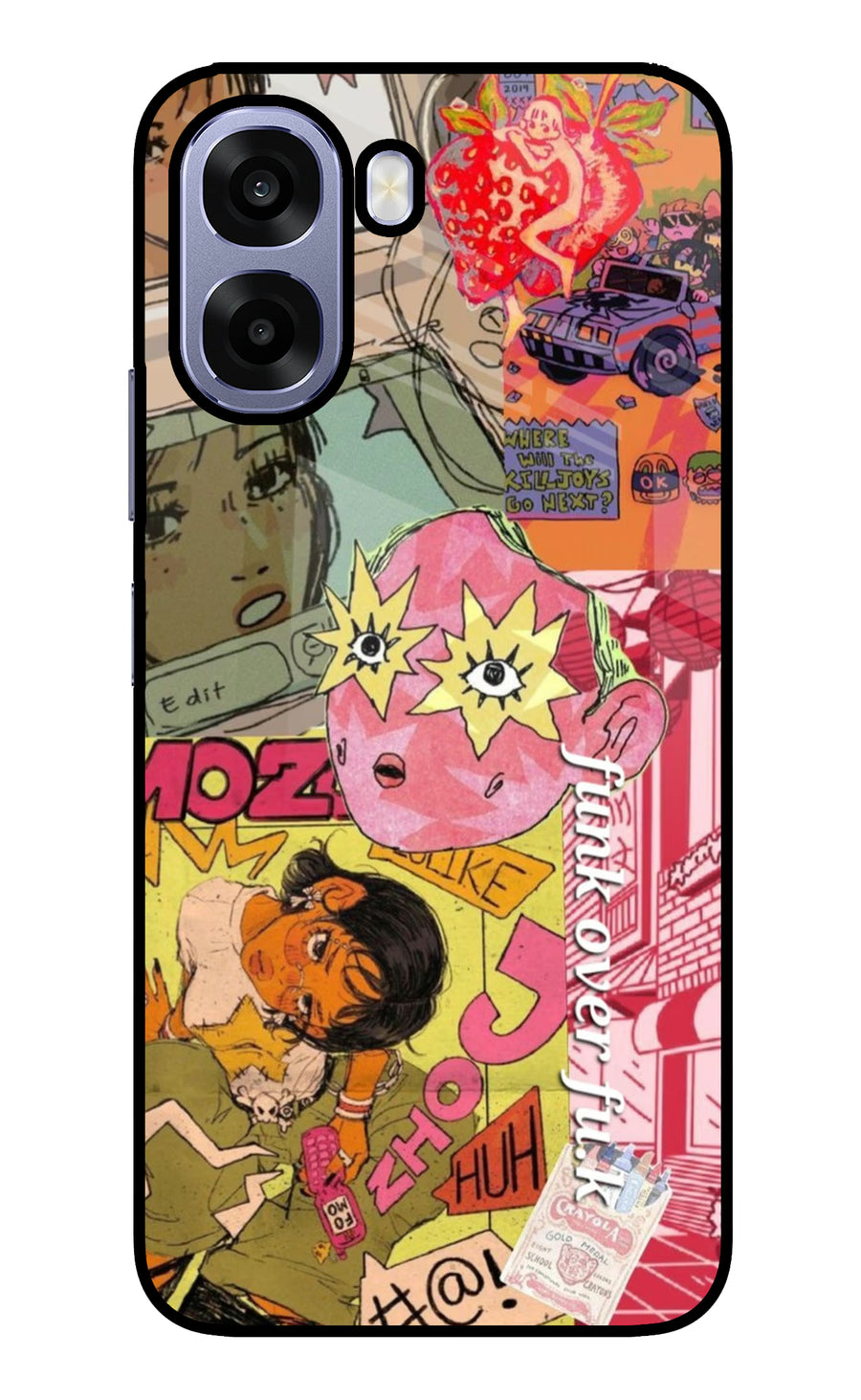 Funkover Oppo A6 5G Back Cover, Metal case