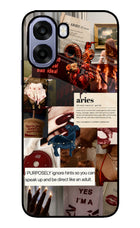 Zodiac Aries Oppo A6 5G Metal Case Back Cover by Casekaro