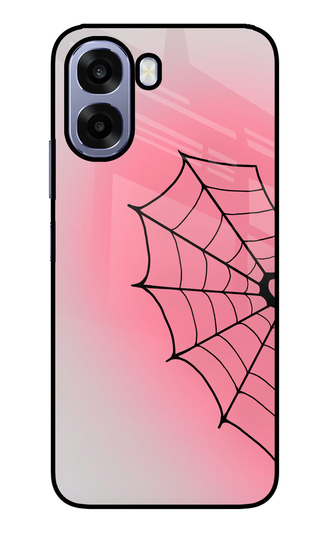Pink Web Oppo A6 5G Metal Case Back Cover by Casekaro