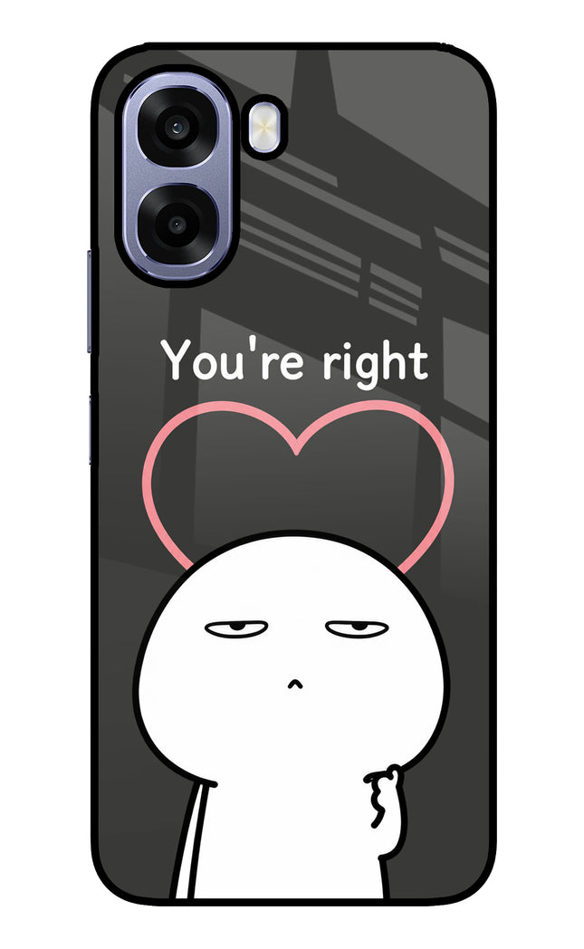 You're Right Oppo A6 5G Metal Case Back Cover by Casekaro