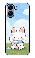 Bunny Treat Oppo A6 5G Metal Case Back Cover by Casekaro