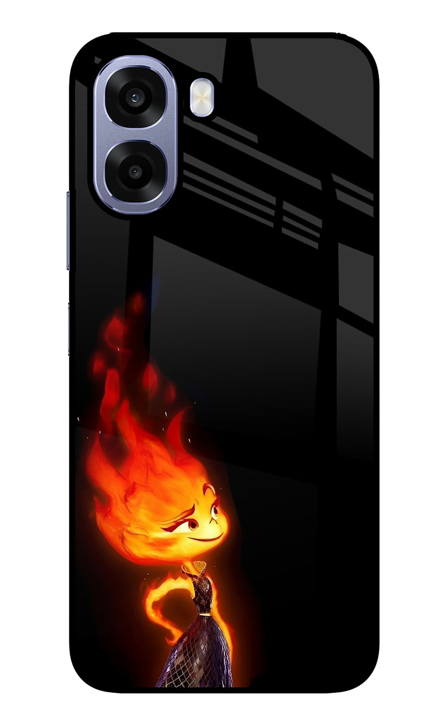 Ember Flame Oppo A6 5G Back Cover, Metal case