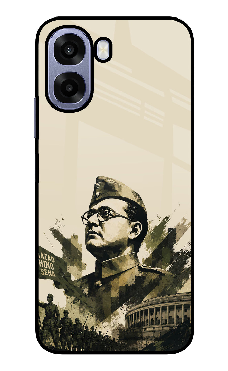 Netaji Rising Oppo A6 5G Back Cover, Metal case