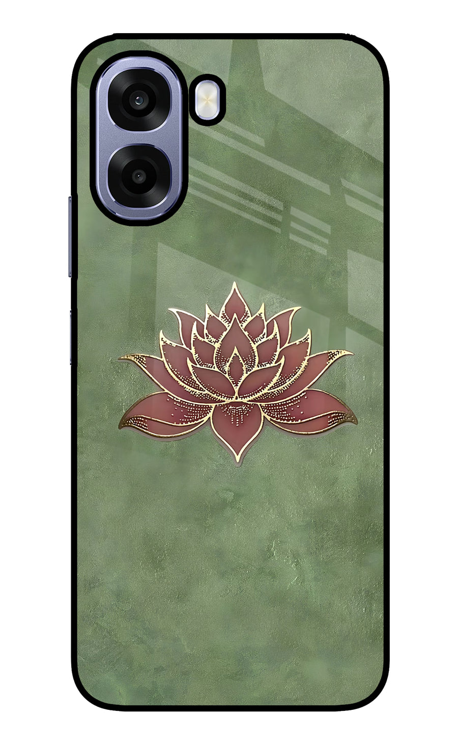 Lotus Grace Oppo A6 5G Back Cover, Metal case