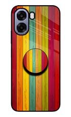 Multicolor Wooden Oppo A6 5G Pop Case by Casekaro