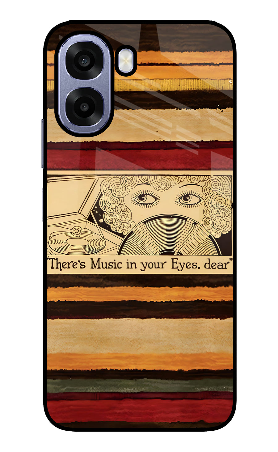 Vinyl Stripes Oppo A6s 5G Back Cover, Metal case