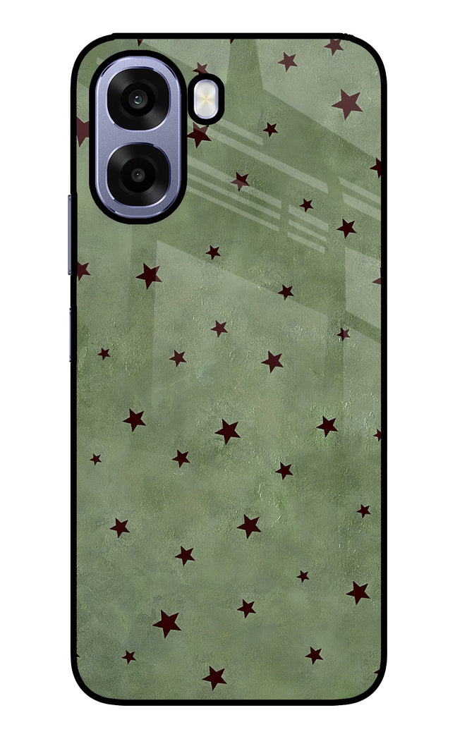 Green Stars Oppo A6s 5G Metal Case Back Cover by Casekaro