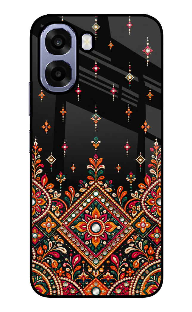 Noir Mehfil Oppo A6s 5G Metal Case Back Cover by Casekaro